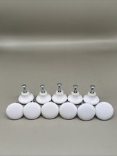 Lot Of 10- Bulk Vintage White Porcelain Oval Drawer/Cabinet Knobs
