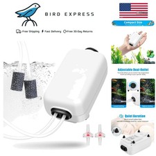 Aquarium Air Pump 100 Gallon Fish Tank Bubbler Oxygen Aerator with Stones