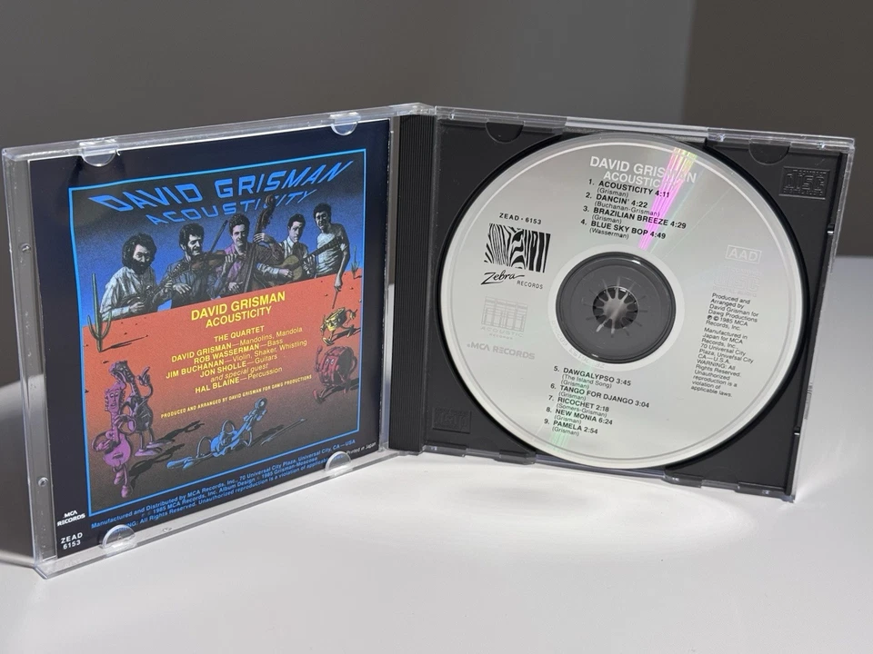 David Grisman • Acousticity [CD] Made In Japan / Smooth Edge Jewel Case - Image 4 of 4