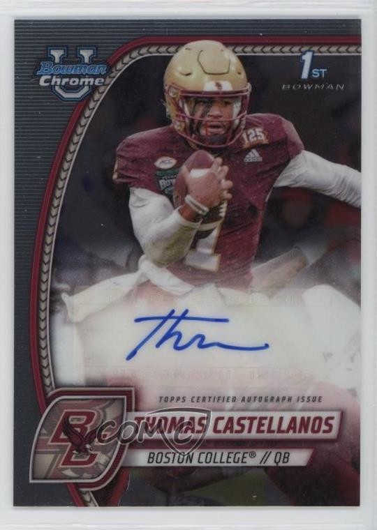 2024 Bowman U Chrome Chrome Prospect Auto Thomas Castellanos #PA-TCA