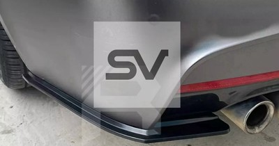 STOßSTANGE HINTEN SPRITZER SEITENSPLITTER IN GLANZ SCHWARZ FÜR BMW 3ER F30 2012-2018