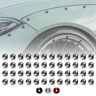 Aluminum 48-Pieces M6 Anode Gasket Washer Kit for Widebody Hardware, Fender F...