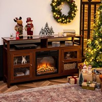 TV Stand for 65 TV  Fireplace TV Stand Entertainment Center Storage Cupboard