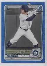 2020 Bowman Draft Chrome Blue Refractor 91/150 Kaden Polcovich #BD-18 fm0