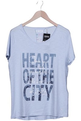 CECIL T-Shirt Damen Shirt Kurzärmliges Oberteil Gr. XL Baumwolle Hel... #t9d27hx