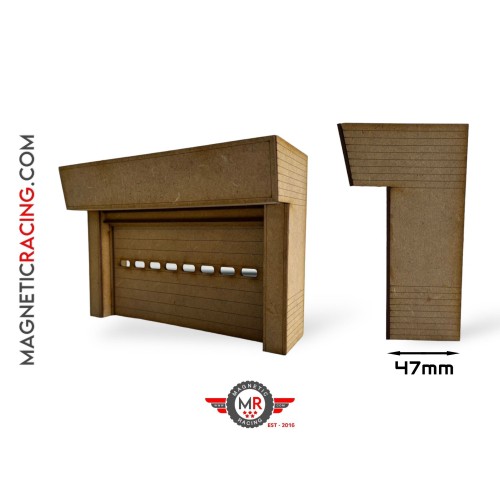 Stand pit stop moderne Magnetic Racing 023s maquette 1/32 pour diorama de slot