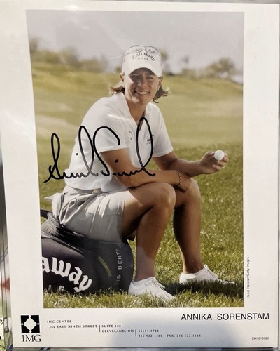 Annika Sorenstam Autographed Original 8x10 Golf Photo Auto with COA G.O.A.T.🐐