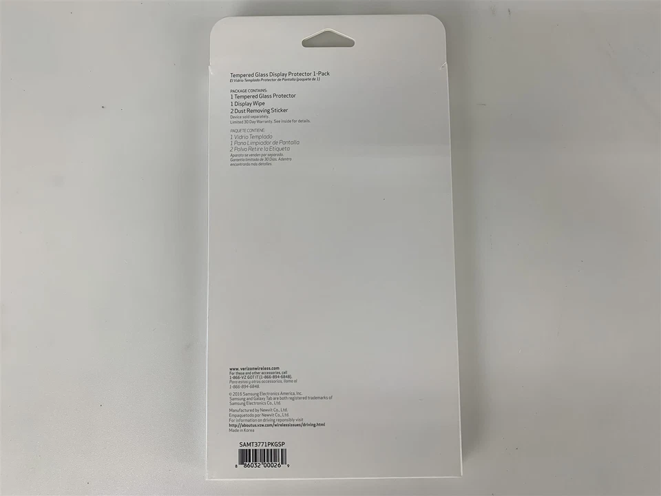 Verizon Tempered Glass Screen Protector for Samsung Galaxy Tab E 8" SAMT377 - Image 2 of 2