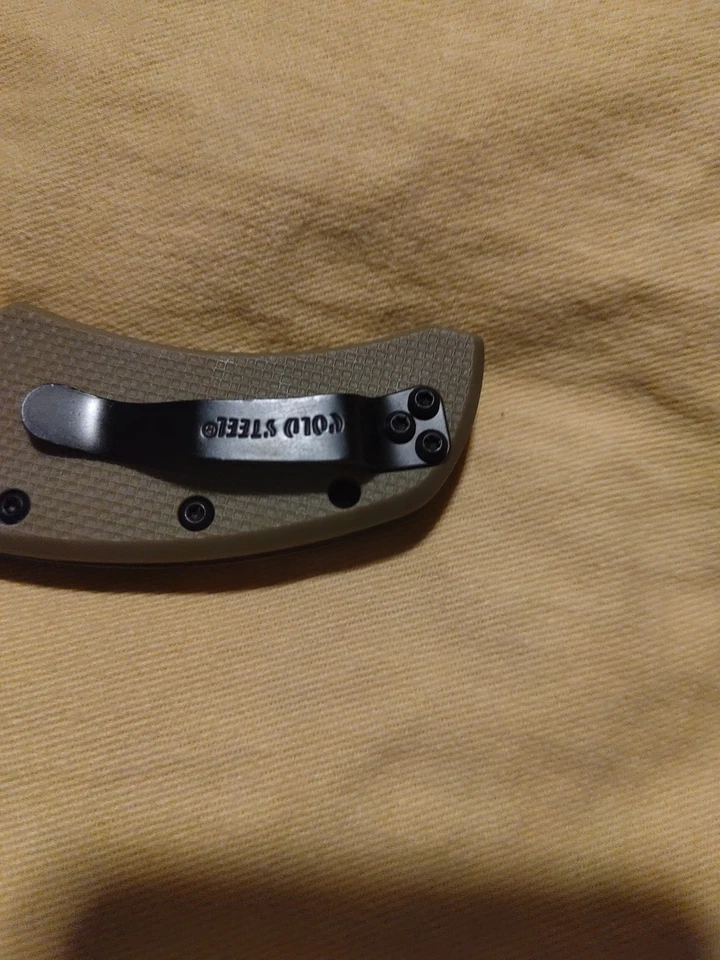 Abrigo Cold Steel Coyote Tan Recon 1 Clip Punto Grn Mango Estilo Zytel CTS Xhp Dlc Foto 4 de 4