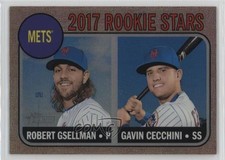 2017 Heritage Rookie Stars Chrome Refractor Robert Gsellman Gavin Cecchini 0p1n
