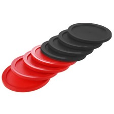 8-Pack 2.5-Inch Air Hockey Pucks - Durable, Smooth, Colorful Table Accessories