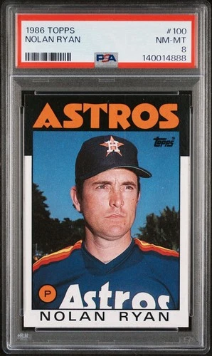 1986 Topps Nolan Ryan #100 PSA 8 NM-MT Houston Astros HOF