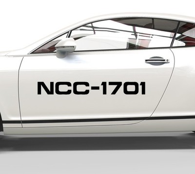 Autoaufkleber Star Trek - USS Enterprise NCC-1701 - Aufkleber