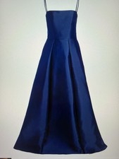 Vera Wang Bride Diane Sleeveless Fit & Flare Gown Navy Blue New w Tag $500 Sz 10