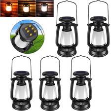1-5x Solar Lantern Hanging Light LED Waterproof Yard Outdoor Camping Garden Lamp