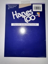 NEW VINTAGE HANES TOO PLUS COLLECTION QUEEN SIZE CONTROL TOP SZ 1Q IVORY