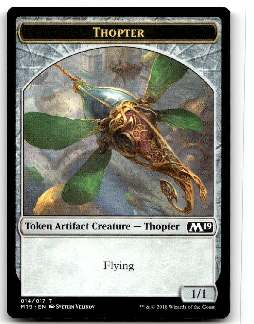 Thopter Token #14 (LP) Core Set 2019 M19 Magic MTG