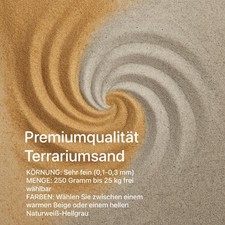 Terrariumsand Bodengrund Terrariensand Premiu...
