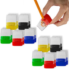 100 Pack Handheld Manual Pencil Sharpeners in Bulk Plastic Pencil Sharpeners for