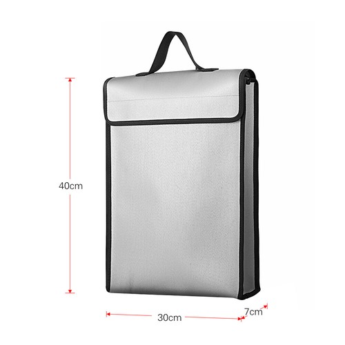 1200℃ Fireproof Conference Document Bag A4 File Cash Case For Work Office H1M3 - Picture 9 of 9