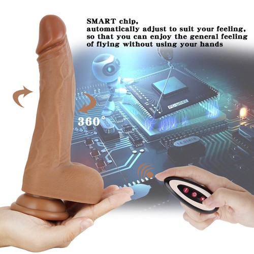 Remote Control Realistic Dildo Vibrator Auto Heating Thrusting Rotation Sex Toy - Picture 84 of 118