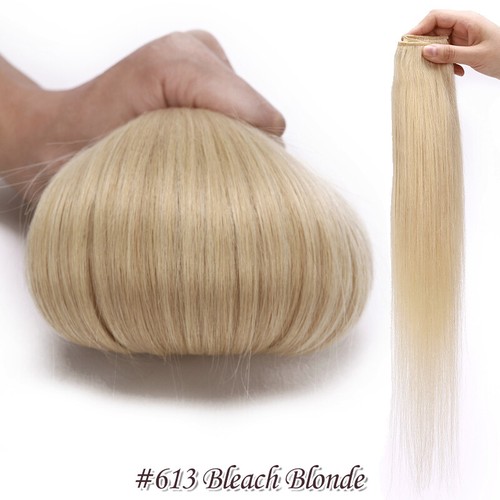 CLEARANCE Thick 3/4 Full Head Clip in Remy Human Hair Extensions One Piece Weft - Picture 35 of 84