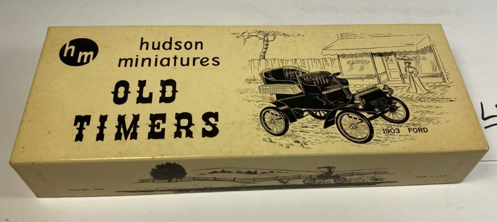 Hudson Miniatures HM 1949 Old Timers 1903 Ford Wood Model Kit New in Box