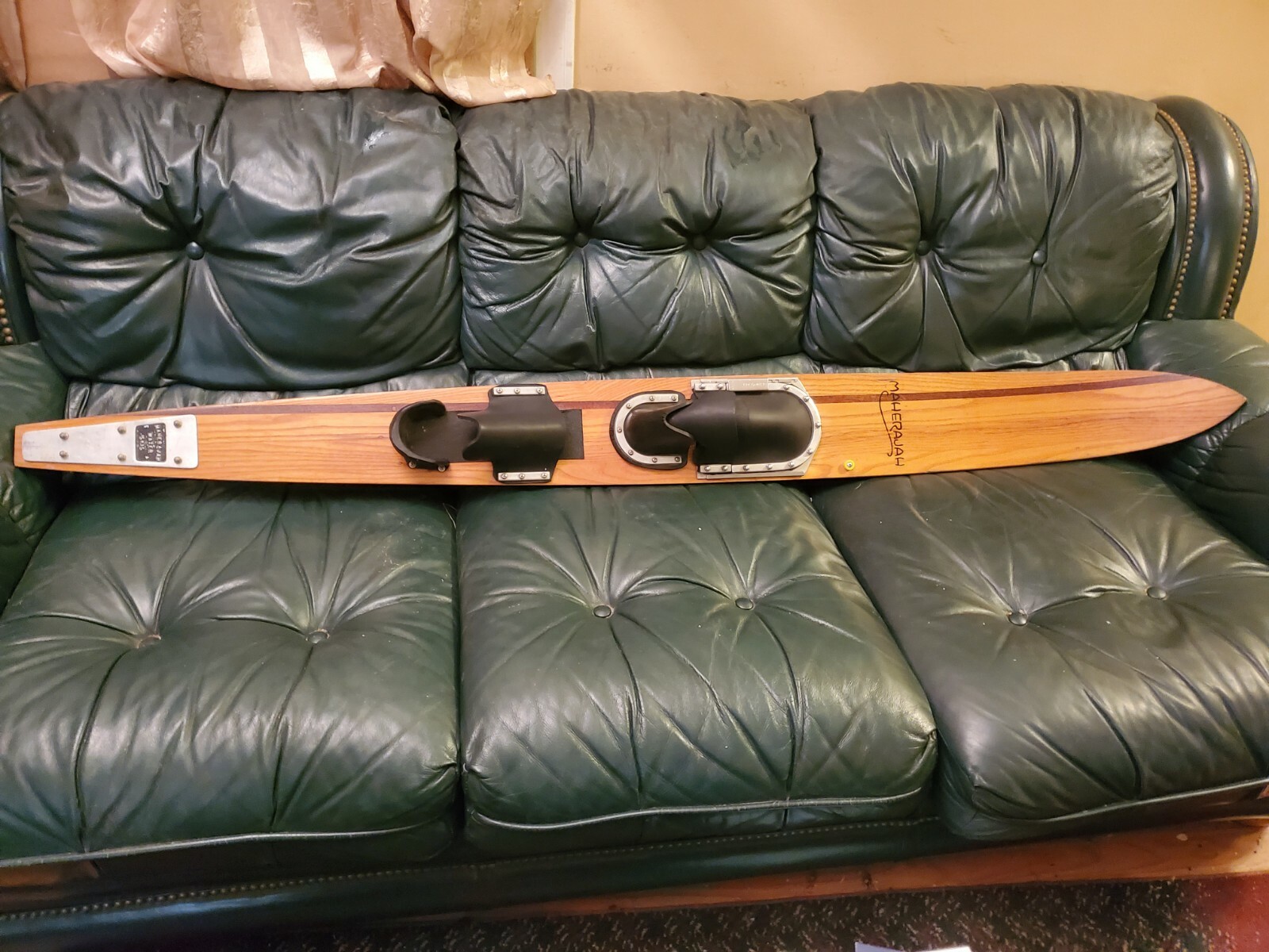 Vintage Maherajah Slalom Water Ski Wood 70.5" eBay