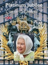 Tuvalu 2022 - Queen Elizabeth II Platinum Jubilee - Miniature Sheet - MNH