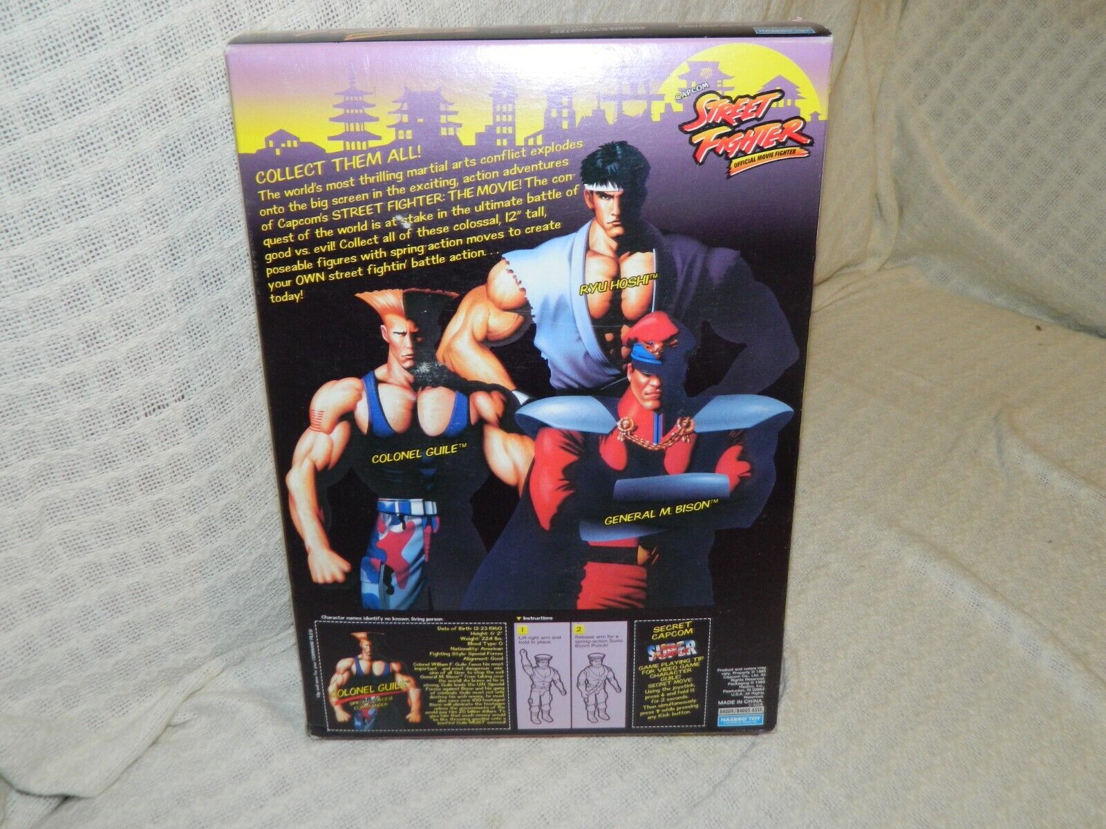 12 Inch Poseable Street fighter Colonel Guile Special Forces Commander New