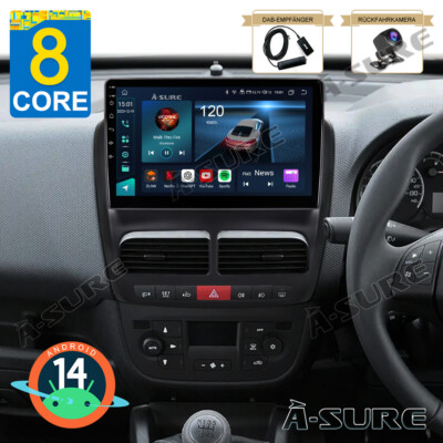 DAB 64G Android 14 Autoradio GPS CarPlay Bluetooth Für Fiat Doblo MK2/Opel Combo