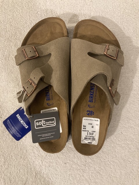 Birkenstock Zurich Steer Taupe Leather Soft Narrow â¢ Birkenshop