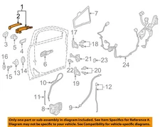 GM OEM 16-24 Bolt EV Rear Door Lock Hardware-Handle, Outside 13531198