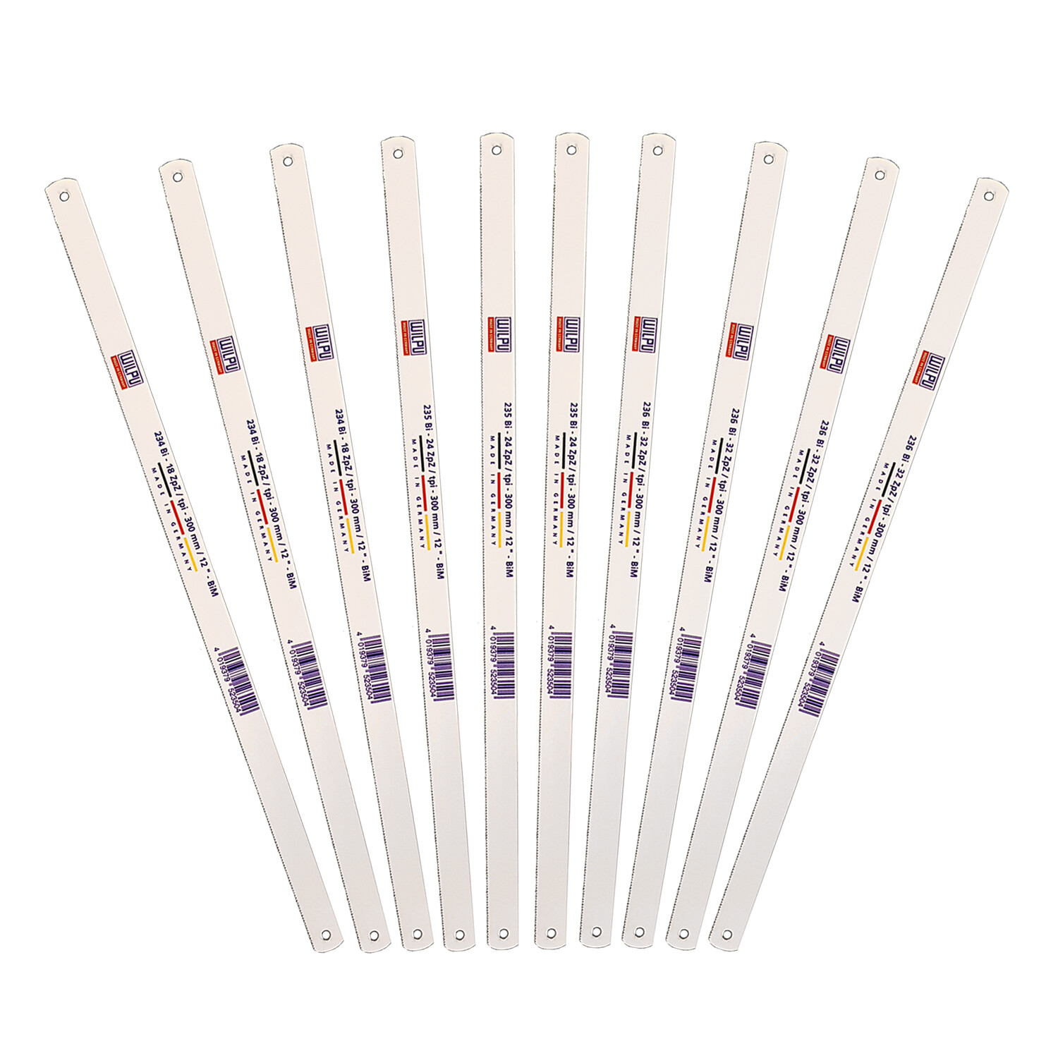 10x Metallsägeblätter 300mm 24TPI - Hochleistungsstahl Für Präzise Schnitte