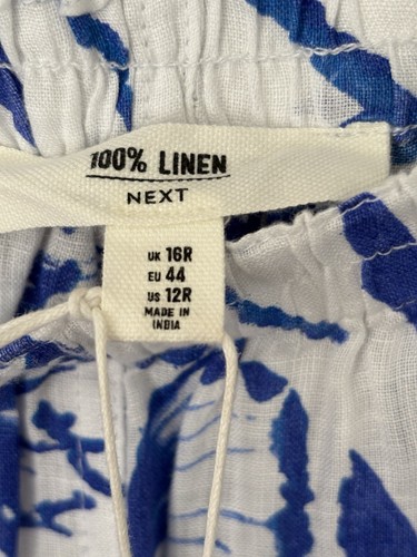 BRAND NEW WITH TAGS NEXT WIDE LEG LINEN TROUSERS SIZE 16 REGULAR - Picture 11 of 12