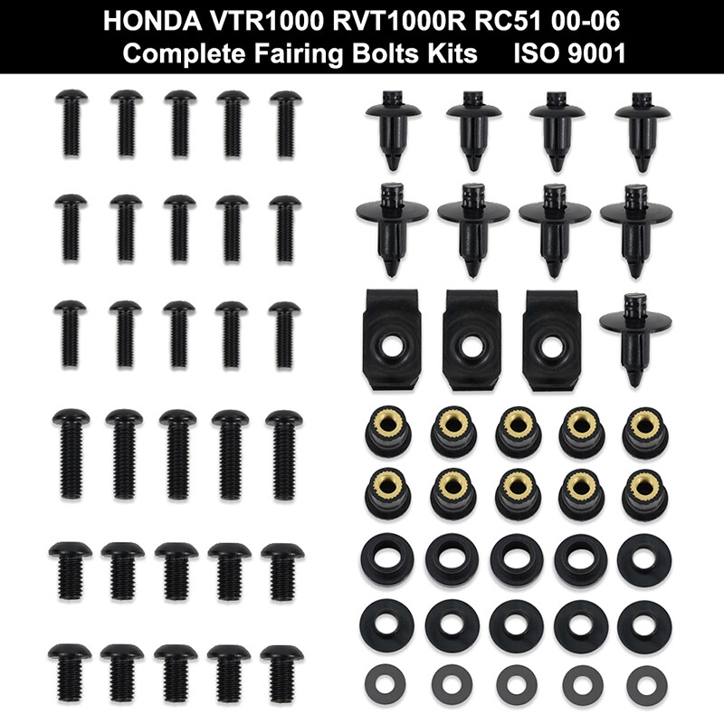 Complete Fairing Bolt Kit Screws Fit For Honda VTR1000