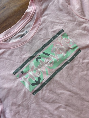 NWOT Hurley Girls Pink Camo Graphic Long Sleeve T-Shirt Youth Size Large - Picture 4 of 6