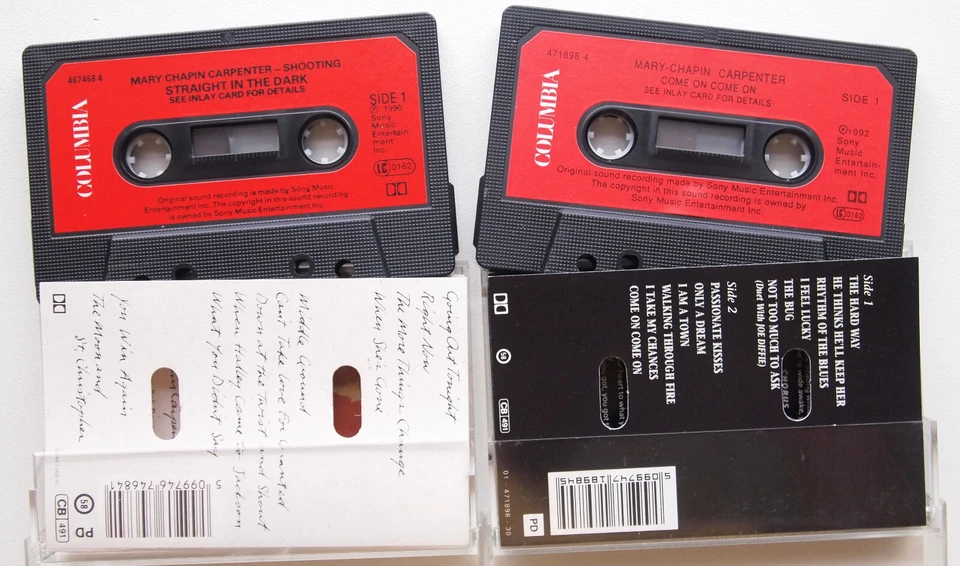 2x MARY CHAPIN-CARPENTER CASSETTE TAPES LOT BUNDLE / SHOOTING STRAIGHT / COME ON - Image 4 of 4