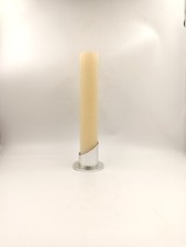 Chandelier Bougeoir Métal Alu Chromé Vintage Moderniste Année 70's 80 Space Age