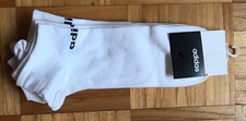 Adidas Mens No Show Socks White Size 14-17