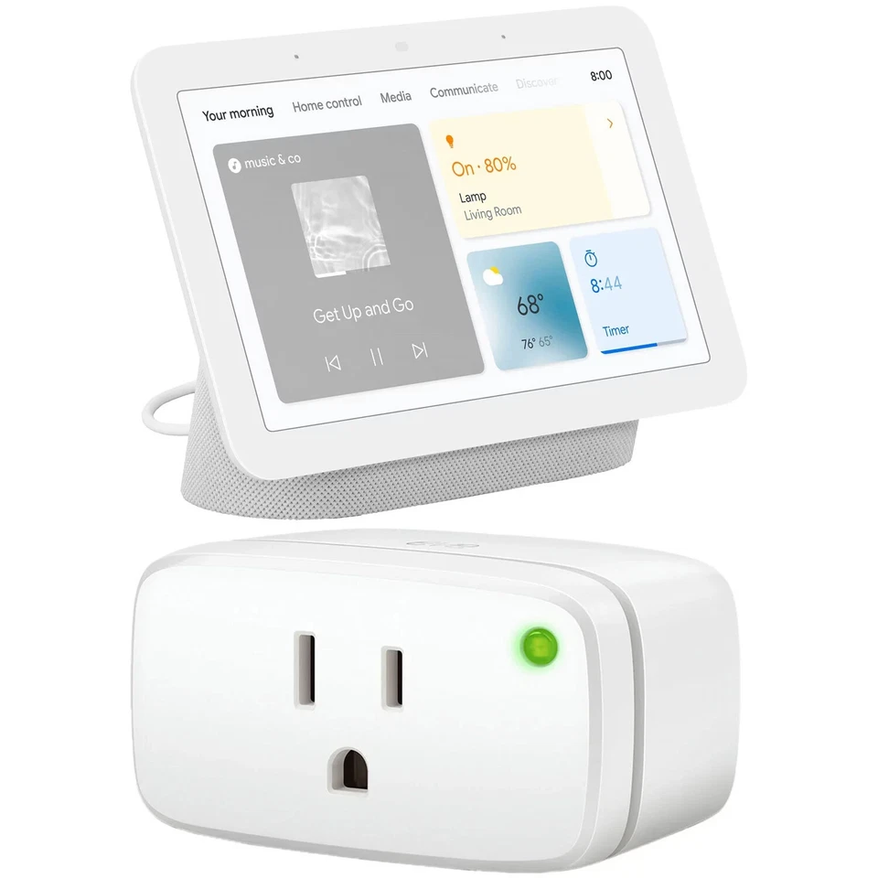Google Nest Hub 2nd gen & 2pk. Eve Energy Smart Plugs Bundle - Image 2 of 3