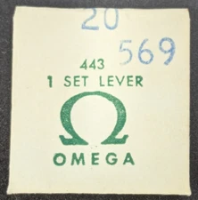 NOS Genuine Omega Watch Setting Set Lever Part 443 20 569