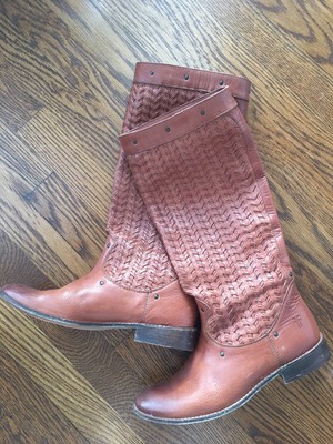 frye woven boots