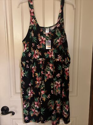 West Loop Womens Size Xl Multi Color  Sleeveless Mini Dress