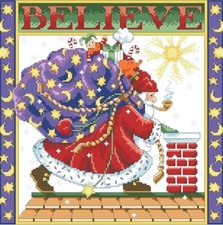 Counted Cross Stitch Kit 14 ct Christmas Santa 36x36cm Dream Pattern DIY UK