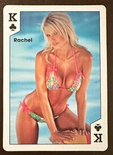 Hooters 2010 Calendar pin-up swap card - Rachel