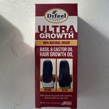 Difeel Ultra Hair Growth Oil Infused w/Basil  Castor Oil 2.5oz- Grow Hair Fast