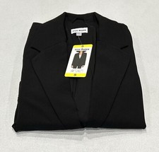 Steve Madden Women's Oversized Fit Shoulder Pads Blazer, Black, Size S