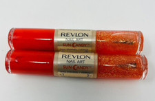 2 piezas Revlon esmalte de uñas arte caramelo solar #450 lava llama rojo caliente brillante * 450 *