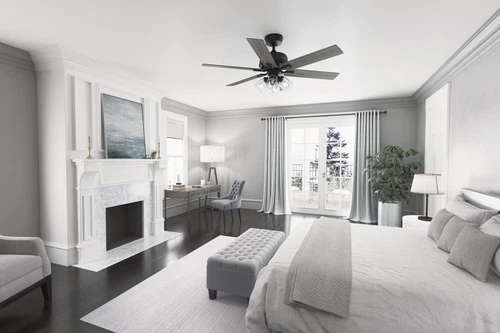 Hunter 52 inch Fonthill ENERGY STAR® HunterExpress Matte Black Ceiling Fan - Picture 4 of 19